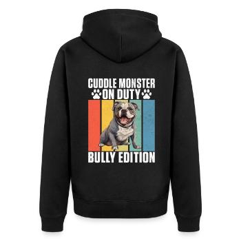 Cadeaux American Bully - Veste à capuche bio Premium Unisexe - noir - Dos - Nico (187cm)