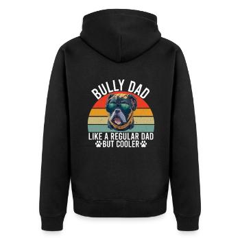 Cadeaux American Bully - Veste à capuche bio Premium Unisexe - noir - Dos - Nico (187cm)