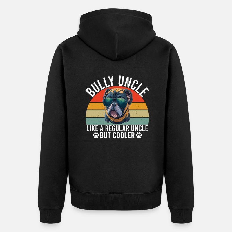 Cadeaux American Bully - Veste à capuche bio Premium Unisexe - noir