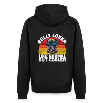 Cadeaux American Bully - Veste à capuche bio Premium Unisexe - noir - Dos - Nico (187cm)
