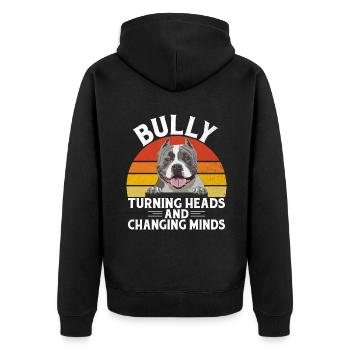 Cadeaux American Bully - Veste à capuche bio Premium Unisexe - noir - Dos - Nico (187cm)