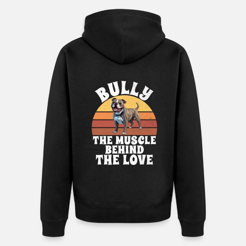 Cadeaux American Bully - Veste à capuche bio Premium Unisexe - noir