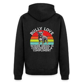 Cadeaux American Bully - Veste à capuche bio Premium Unisexe - noir - Dos - Nico (187cm)