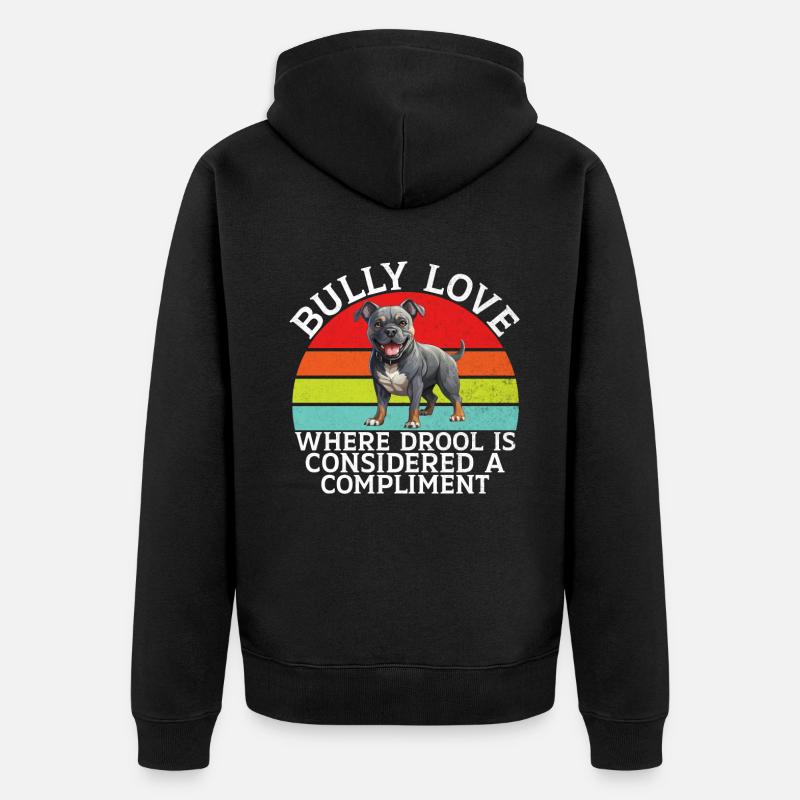 Cadeaux American Bully - Veste à capuche bio Premium Unisexe - noir