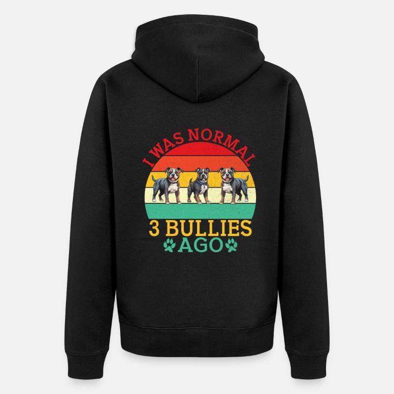 Cadeaux American Bully - Veste à capuche bio Premium Unisexe - noir
