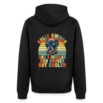 Cadeaux American Bully - Veste à capuche bio Premium Unisexe - noir - Dos - Nico (187cm)