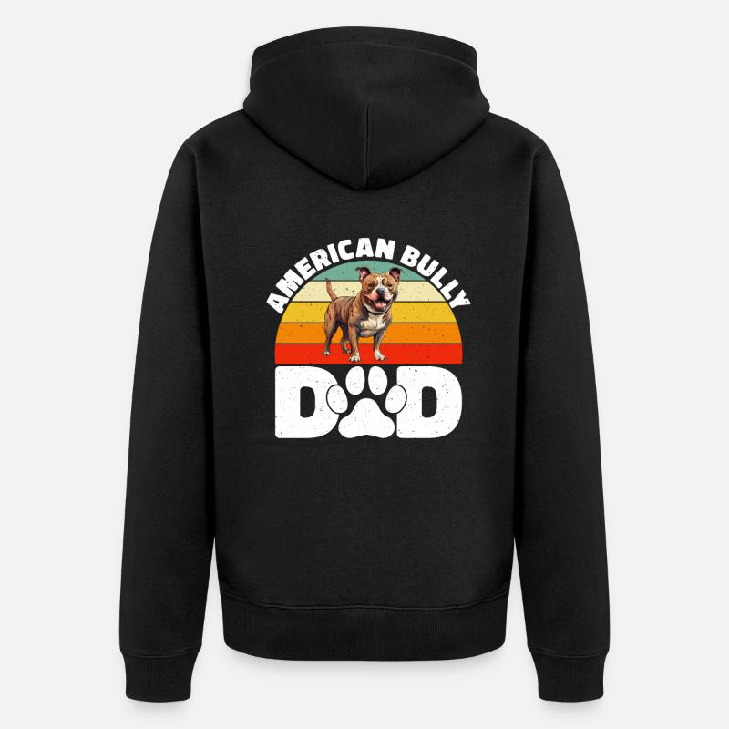 Cadeaux American Bully - Veste à capuche bio Premium Unisexe - noir