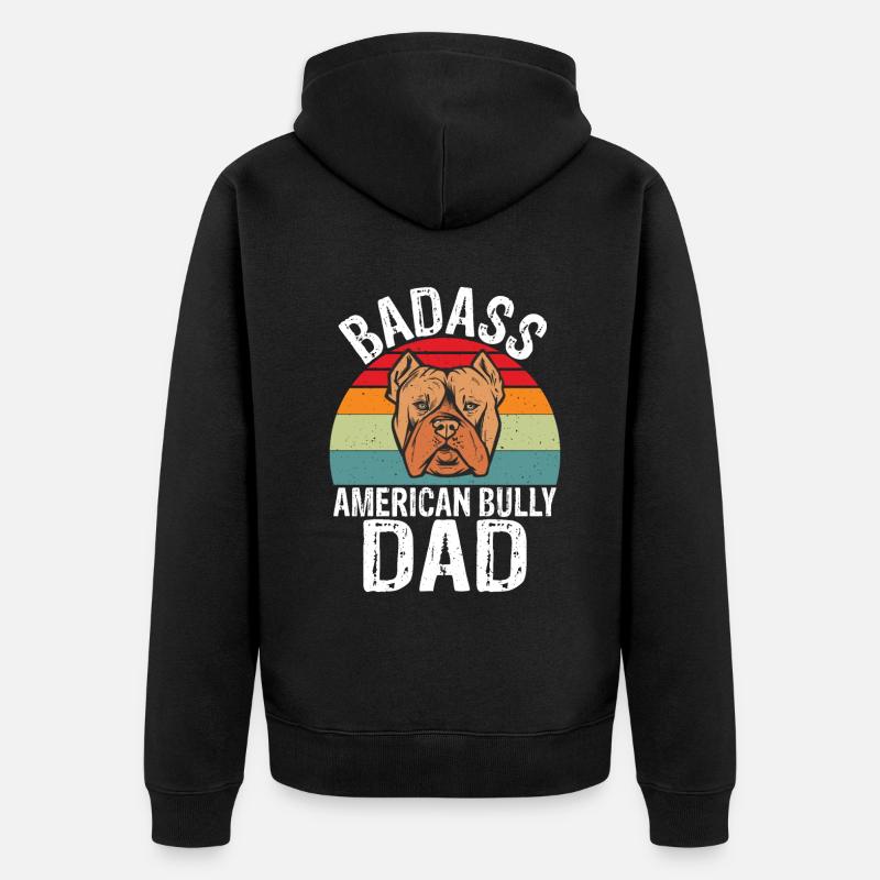 Cadeaux American Bully - Veste à capuche bio Premium Unisexe - noir