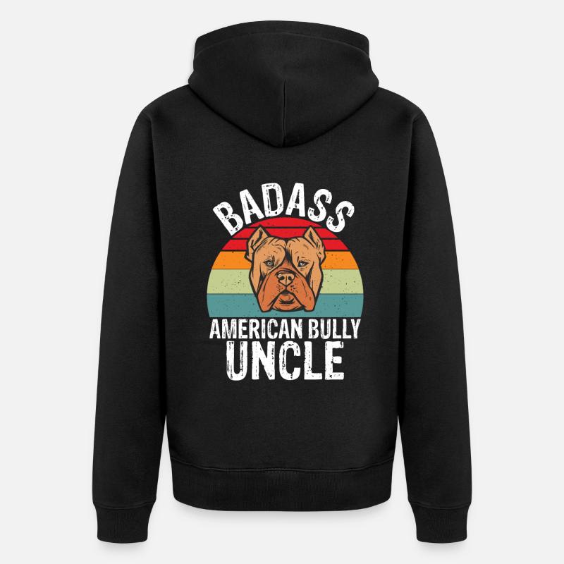 Cadeaux American Bully - Veste à capuche bio Premium Unisexe - noir