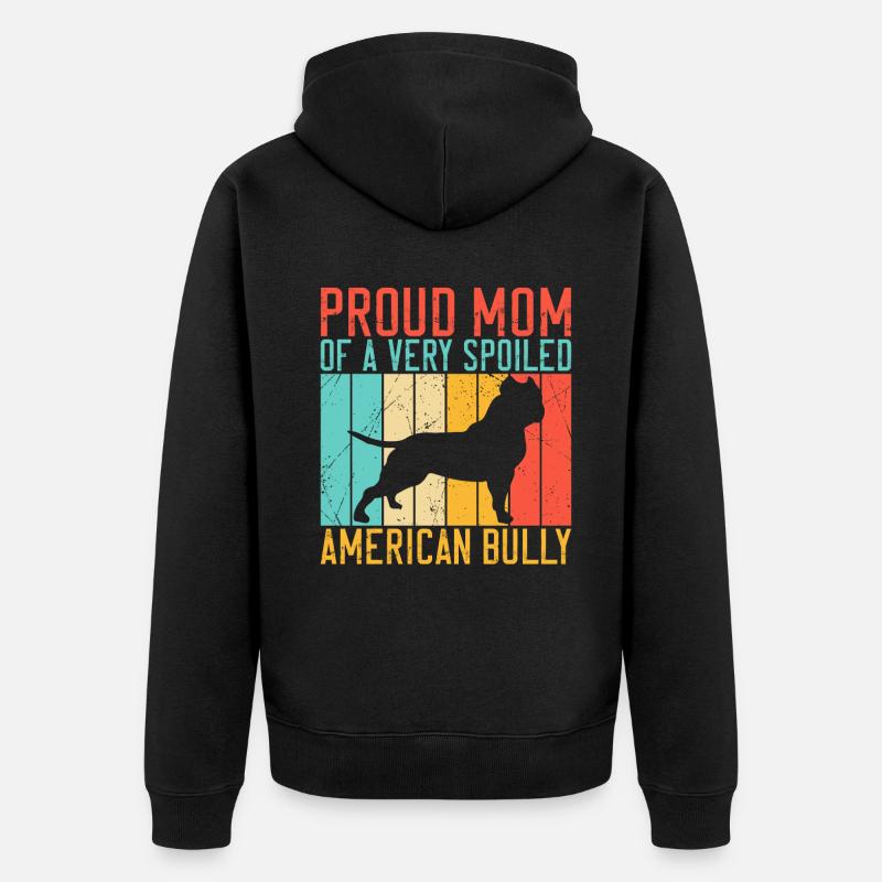 Cadeaux American Bully - Veste à capuche bio Premium Unisexe - noir