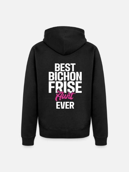 Bichon Frise Gifts - Unisex Premium Organic Zip Hoodie - black