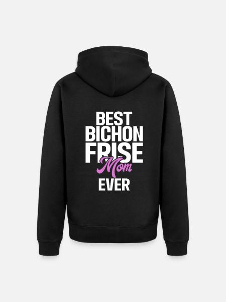Bichon Frise Gifts - Unisex Premium Organic Zip Hoodie - black