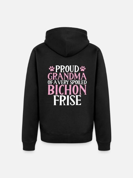 Cadeaux Bichon Frisé - Veste à capuche bio Premium Unisexe - noir