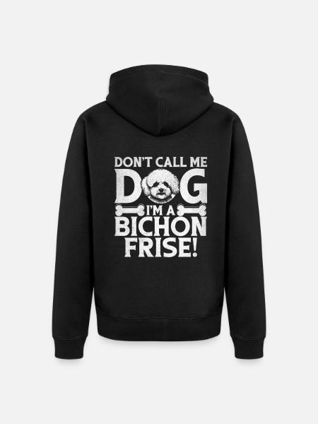 Cadeaux Bichon Frisé - Veste à capuche bio Premium Unisexe - noir