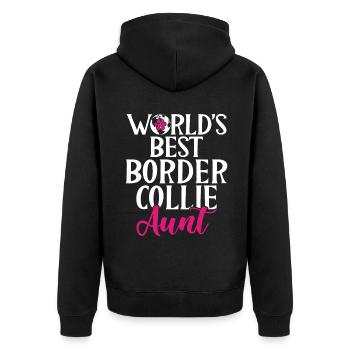 Cadeaux Border Collie - Veste à capuche bio Premium Unisexe - noir - Dos - Nico (187cm)