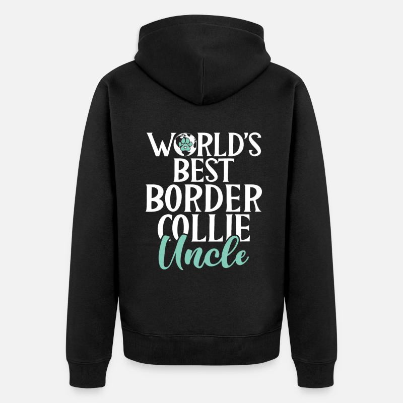 Cadeaux Border Collie - Veste à capuche bio Premium Unisexe - noir