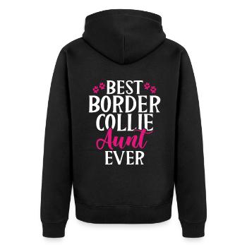 Cadeaux Border Collie - Veste à capuche bio Premium Unisexe - noir - Dos - Nico (187cm)