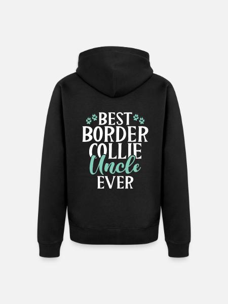 Cadeaux Border Collie - Veste à capuche bio Premium Unisexe - noir