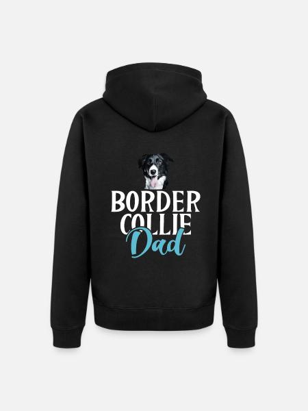 Cadeaux Border Collie - Veste à capuche bio Premium Unisexe - noir