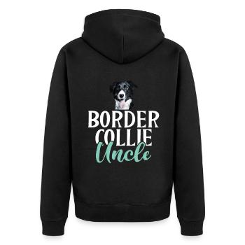 Cadeaux Border Collie - Veste à capuche bio Premium Unisexe - noir - Dos - Nico (187cm)