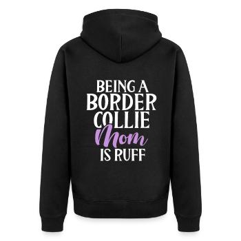 Cadeaux Border Collie - Veste à capuche bio Premium Unisexe - noir - Dos - Nico (187cm)