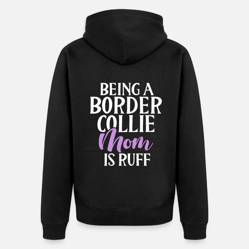 Cadeaux Border Collie - Veste à capuche bio Premium Unisexe - noir
