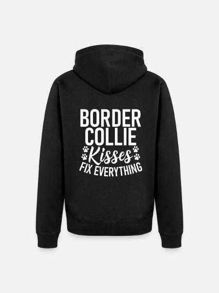 Cadeaux Border Collie - Veste à capuche bio Premium Unisexe - noir