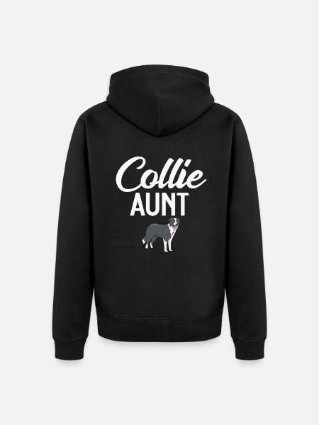 Border Collie Gifts - Unisex Premium Organic Zip Hoodie - black