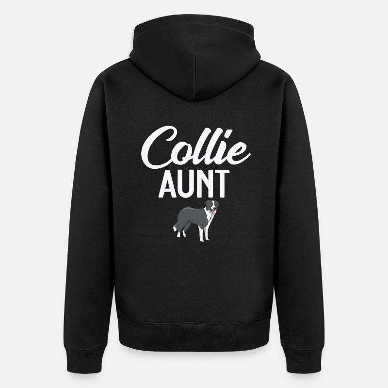 Cadeaux Border Collie - Veste à capuche bio Premium Unisexe - noir