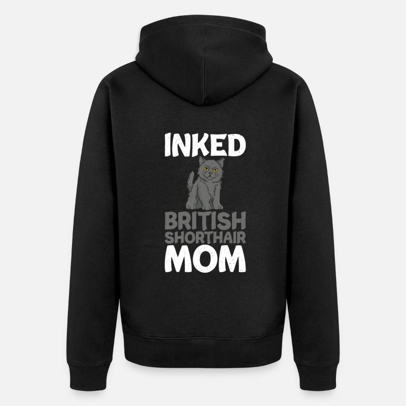 Cadeaux British Shorthair - Veste à capuche bio Premium Unisexe - noir