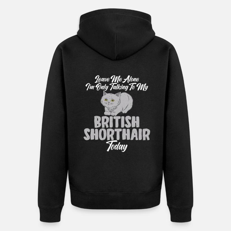 Cadeaux British Shorthair - Veste à capuche bio Premium Unisexe - noir