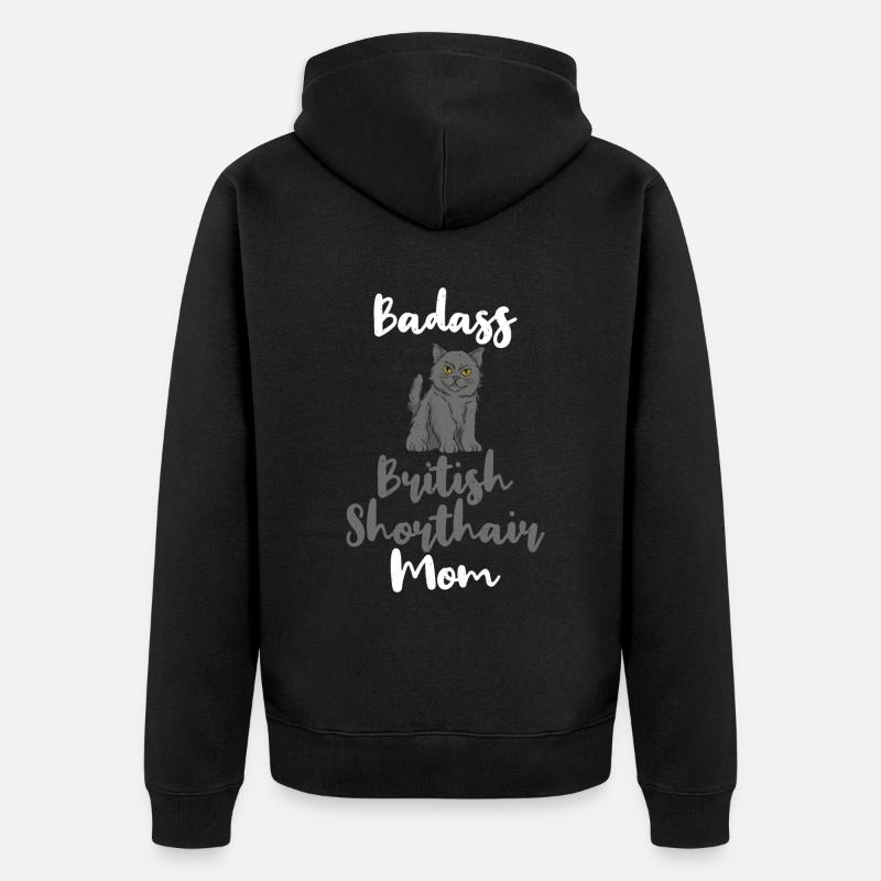 Cadeaux British Shorthair - Veste à capuche bio Premium Unisexe - noir