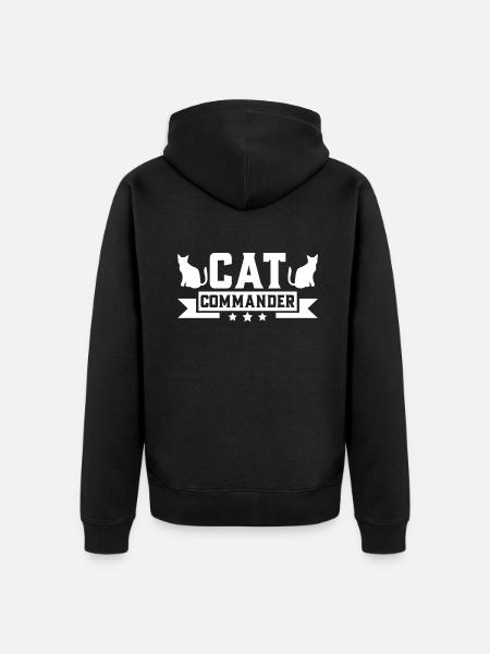 Cat Dad Gifts - Unisex Premium Organic Zip Hoodie - black