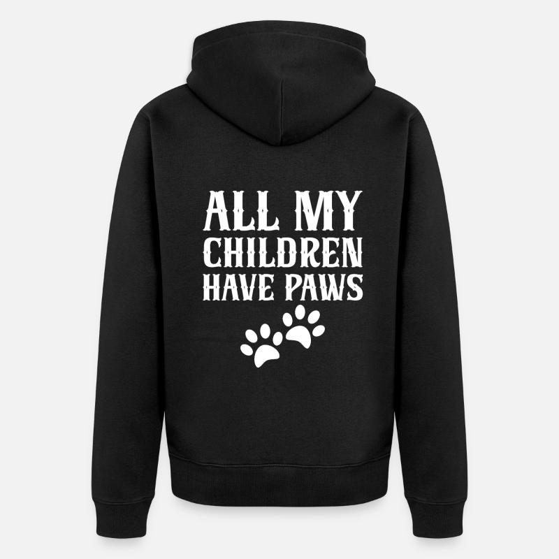 Chats Cadeaux Papy - Veste à capuche bio Premium Unisexe - noir