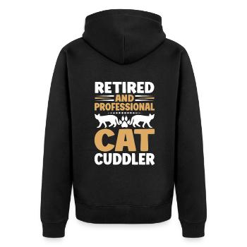 Chats Cadeaux Papy - Veste à capuche bio Premium Unisexe - noir - Dos - Nico (187cm)