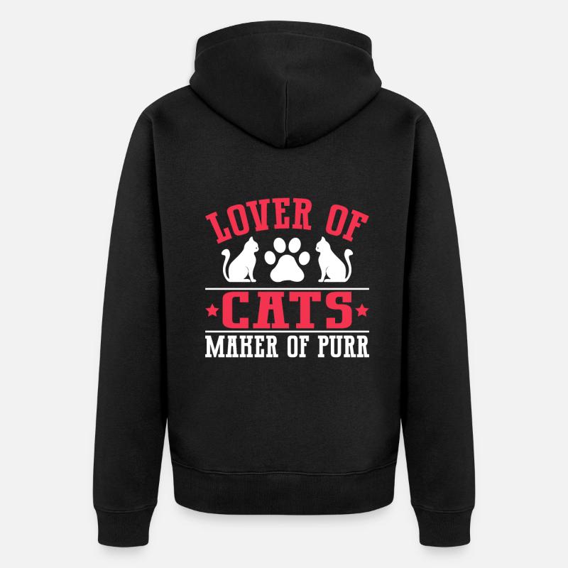 Chats Cadeaux Papy - Veste à capuche bio Premium Unisexe - noir