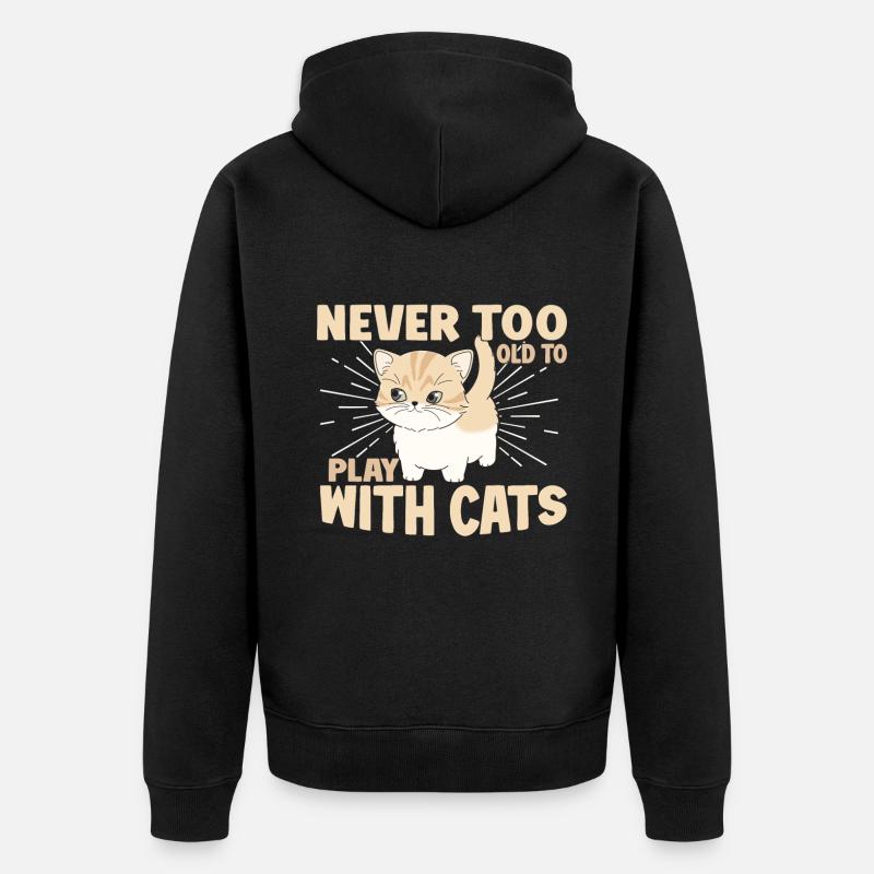 Chats Cadeaux Papy - Veste à capuche bio Premium Unisexe - noir