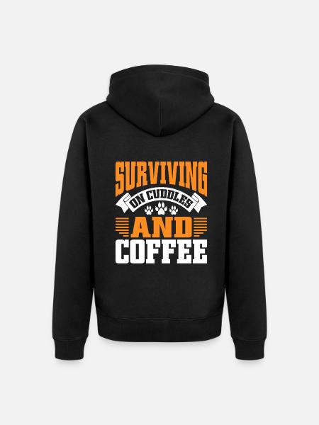 Cat Mom Gifts - Unisex Premium Bio Zip Hoodie - Schwarz