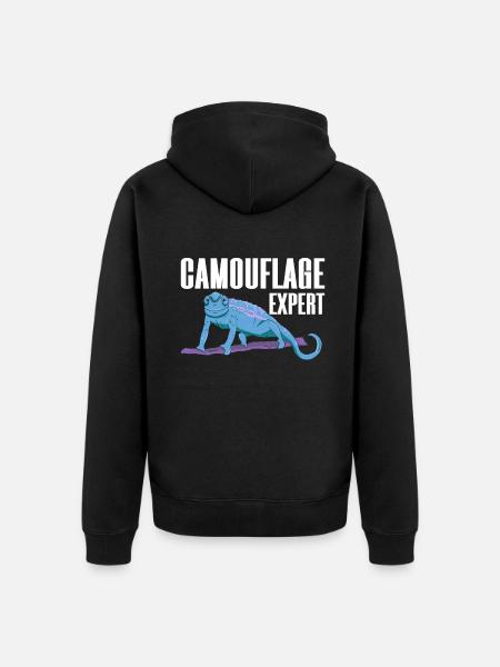 Chameleon Gifts - Unisex Premium Organic Zip Hoodie - black