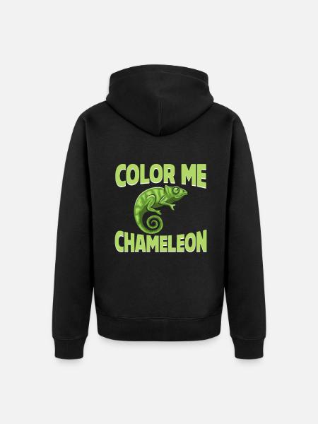 Chameleon Gifts - Unisex Premium Organic Zip Hoodie - black
