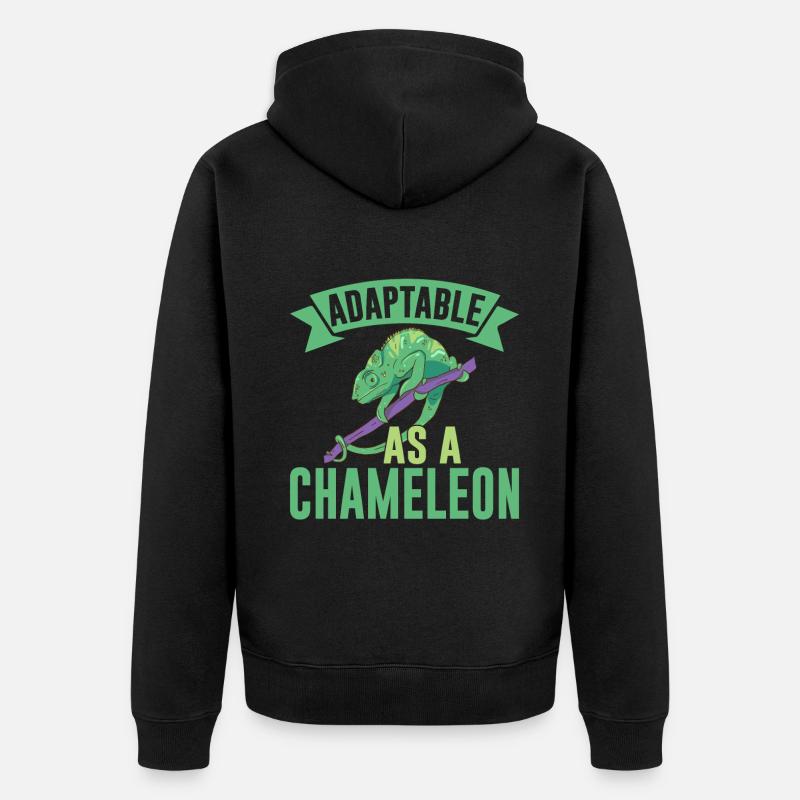 Cadeaux Caméléon - Veste à capuche bio Premium Unisexe - noir