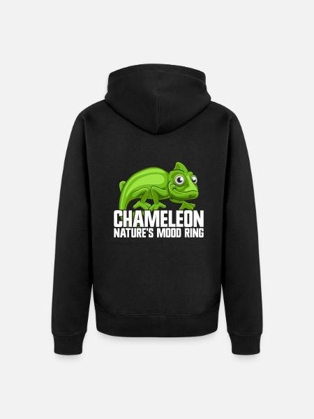 Chameleon Gifts - Unisex Premium Organic Zip Hoodie - black