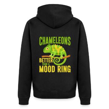 Cadeaux Caméléon - Veste à capuche bio Premium Unisexe - noir - Dos - Nico (187cm)