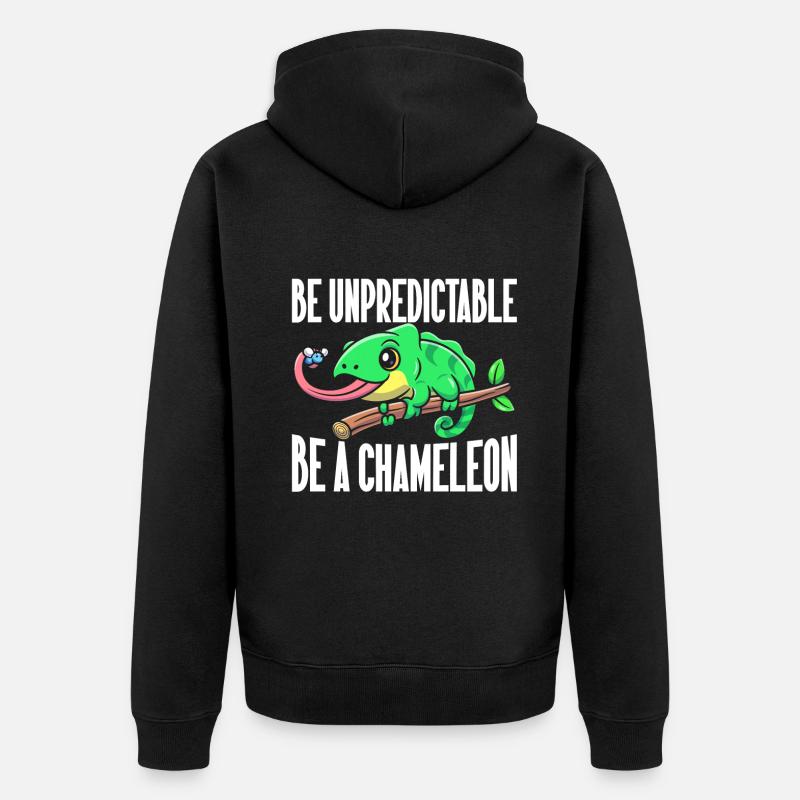 Cadeaux Caméléon - Veste à capuche bio Premium Unisexe - noir