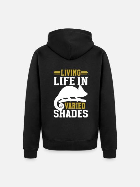 Chameleon Gifts - Unisex Premium Organic Zip Hoodie - black