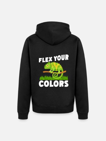 Chameleon Gifts - Unisex Premium Organic Zip Hoodie - black