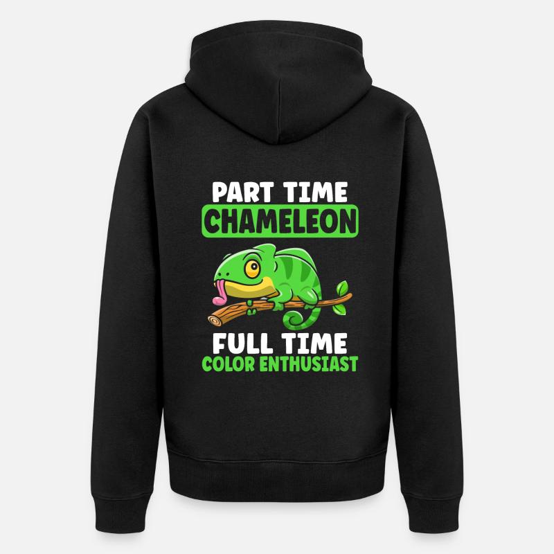 Cadeaux Caméléon - Veste à capuche bio Premium Unisexe - noir