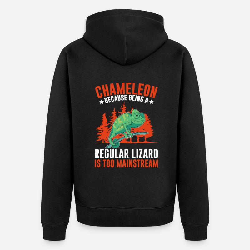 Cadeaux Caméléon - Veste à capuche bio Premium Unisexe - noir