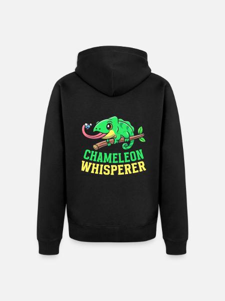 Cadeaux Caméléon - Veste à capuche bio Premium Unisexe - noir