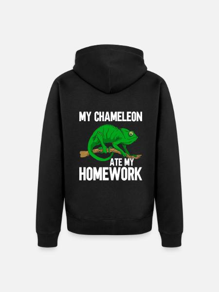 Chameleon Gifts - Unisex Premium Organic Zip Hoodie - black